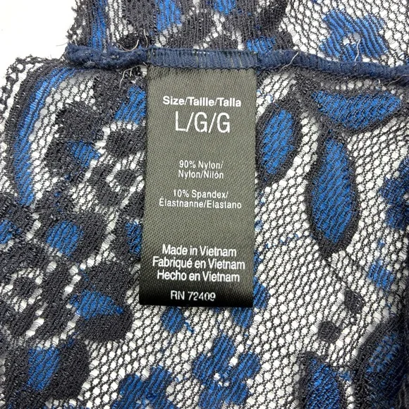 Lace Women's Intimate in Blue and Black, Size L - Picture 3 of 3